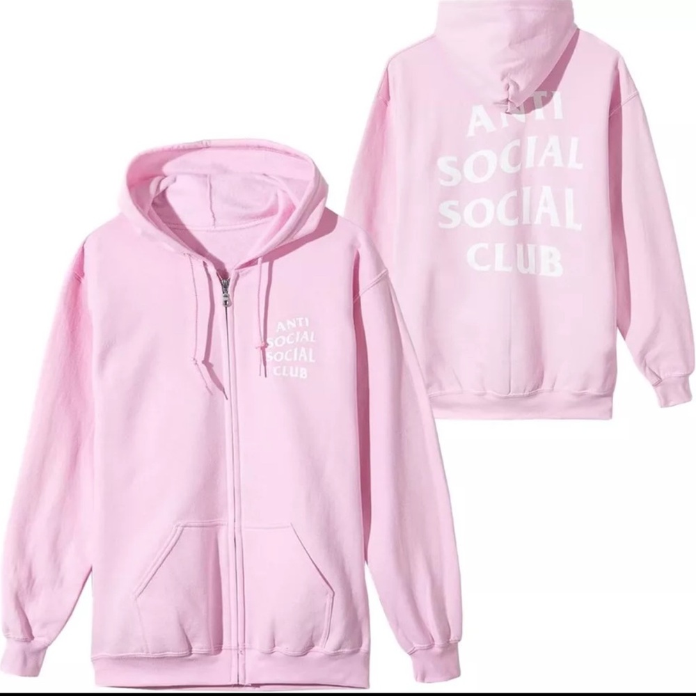Anti Social Social Club Pink Hoodie